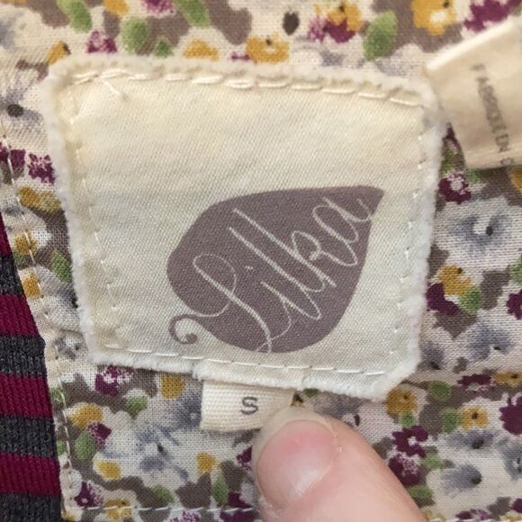 ANTHROPOLOGIE Lilka Striped Long Sleeve Twist Front Dress Size Small - Picture 8 of 11